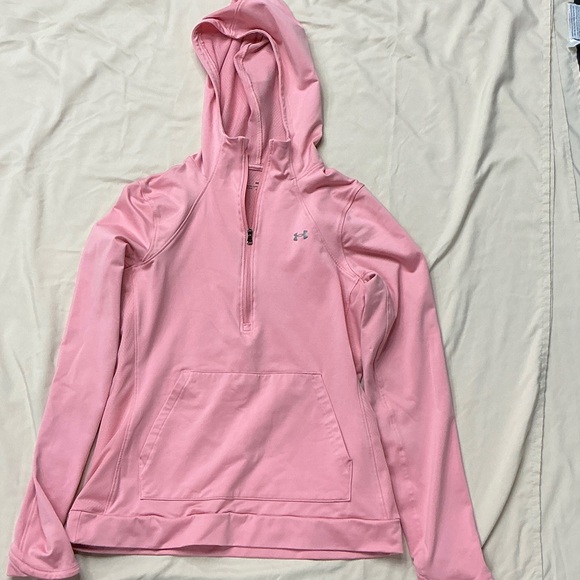 Under Armour Tops - Under Armour Pink Hoodie Sweatshirt